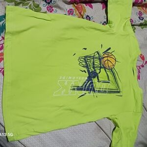 Vibrant Lime Green Dunk Graphic Tee